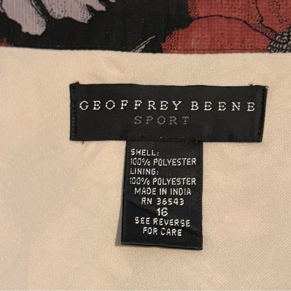 Geoffrey Beene Floral Pencil Skirt - Black, Red, Purple - Picture 5 of 5